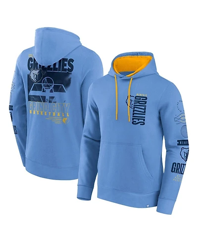 Fanatics Men's Blue Memphis Grizzlies Game Time Crossover Pullover Hoodie