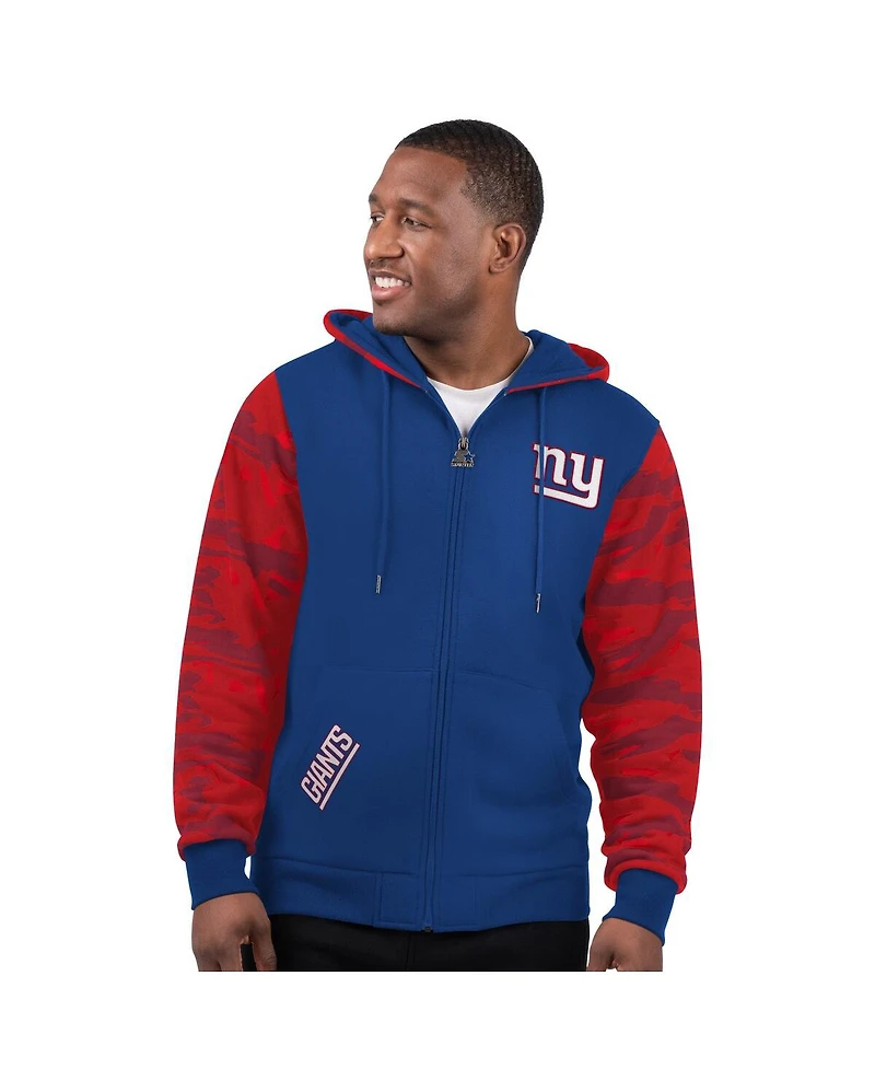 Starter Men's Royal New York Giants Thursday Night Gridiron Full-Zip Hoodie