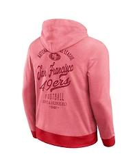 Darius Rucker Collection by Fanatics Men's Scarlet San Francisco 49ers Tonal Knit Pullover Hoodie
