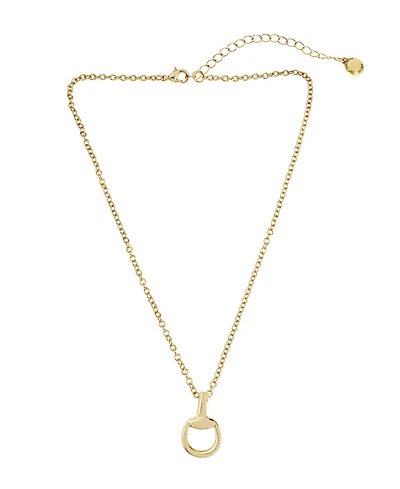 Steve Madden Gold Collegiate Link Pendant Necklace