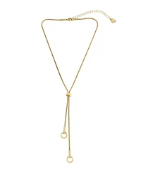 Steve Madden Gold Collegiate Link Y Necklace