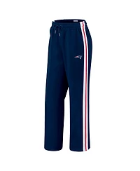 Wear by Erin Andrews Women's Navy New England Patriots color block Straight Leg Pants