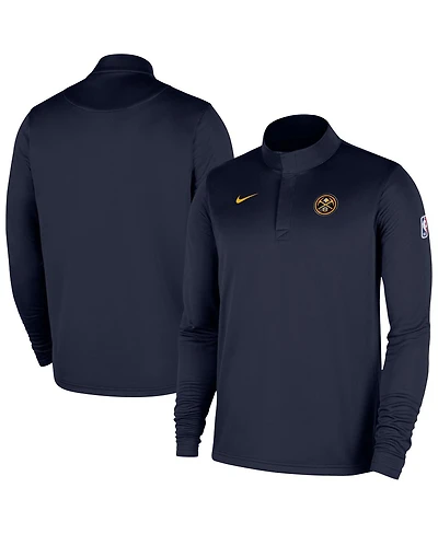 Nike Men's Navy Denver Nuggets 2025/26 Authentic Coaches Quarter-Zip Dri-Fit Sweatshirt