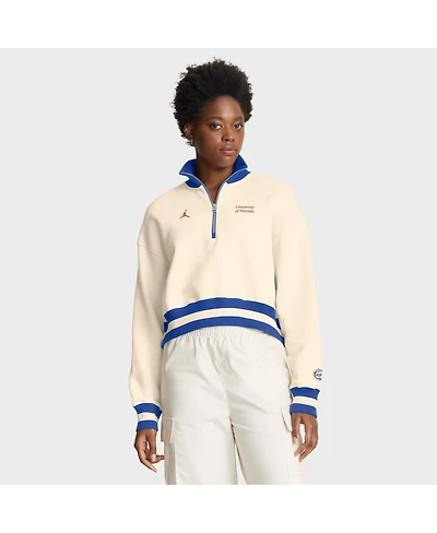 Jordan Women's Tan Florida Gators Legacy Half-Zip Sweatshirt