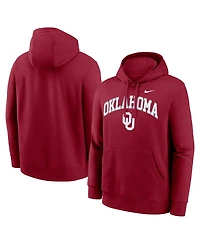 Nike Men's Crimson Oklahoma Sooners Club Fleece Arch Pullover Hoodie