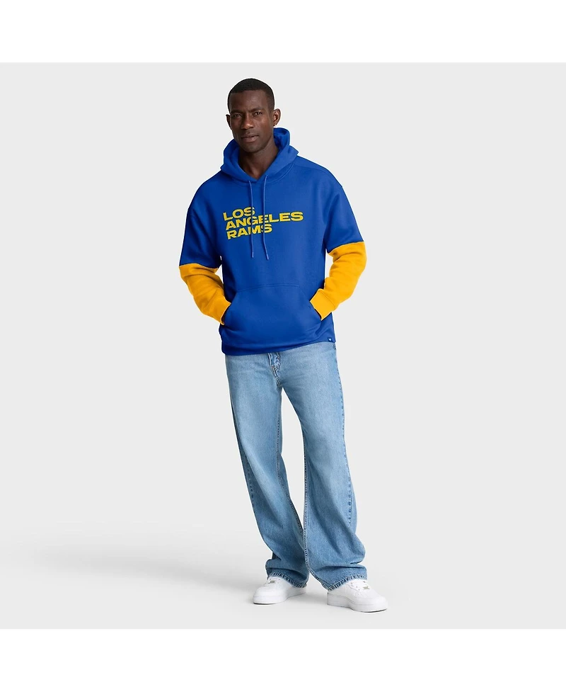 Fanatics Men's Royal Los Angeles Rams Helmet Pullover Hoodie