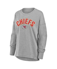 Fanatics Women's Heather Gray Kansas City Chiefs Hometown Legacy Long Sleeve T-Shirt