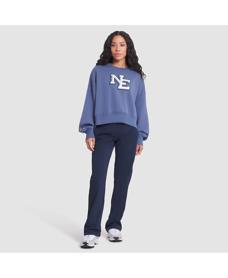 Nike Women's Storm Blue New England Patriots 2025 Rivalries Collection Oversized Phoenix Fleece Sweatshirt