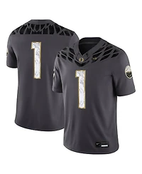 Nike Men's 1 Anthracite Oregon Ducks Shoe Duck Game Jersey