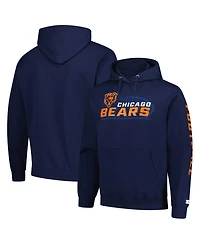 Starter Men's Navy Chicago Bears Pullover Hoodie