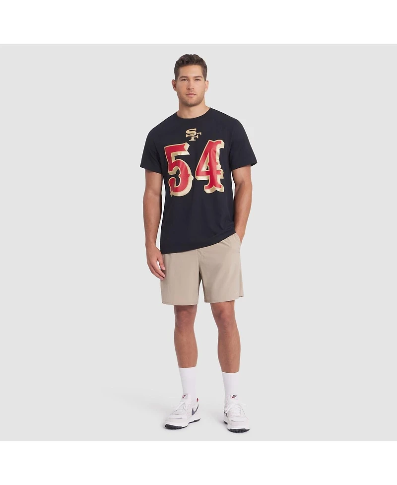 Nike Men's Fred Warner Black San Francisco 49ers 2025 Rivalries Collection Player Name Number T-Shirt
