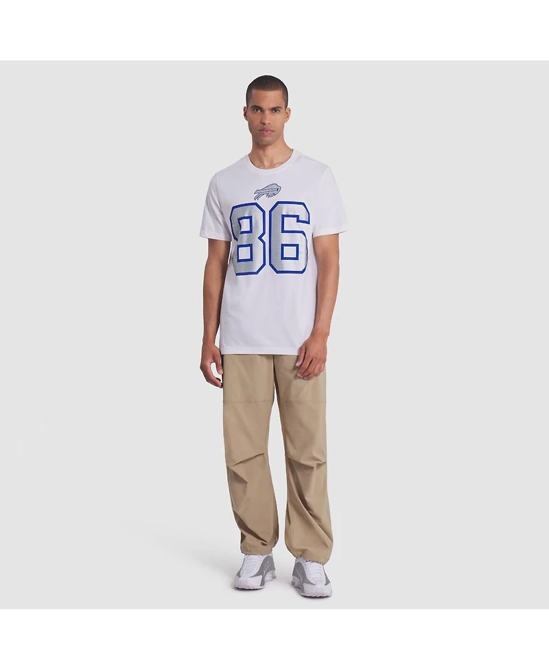Nike Men's Dalton Kincaid White Buffalo Bills 2025 Rivalries Collection Player Name Number T-Shirt