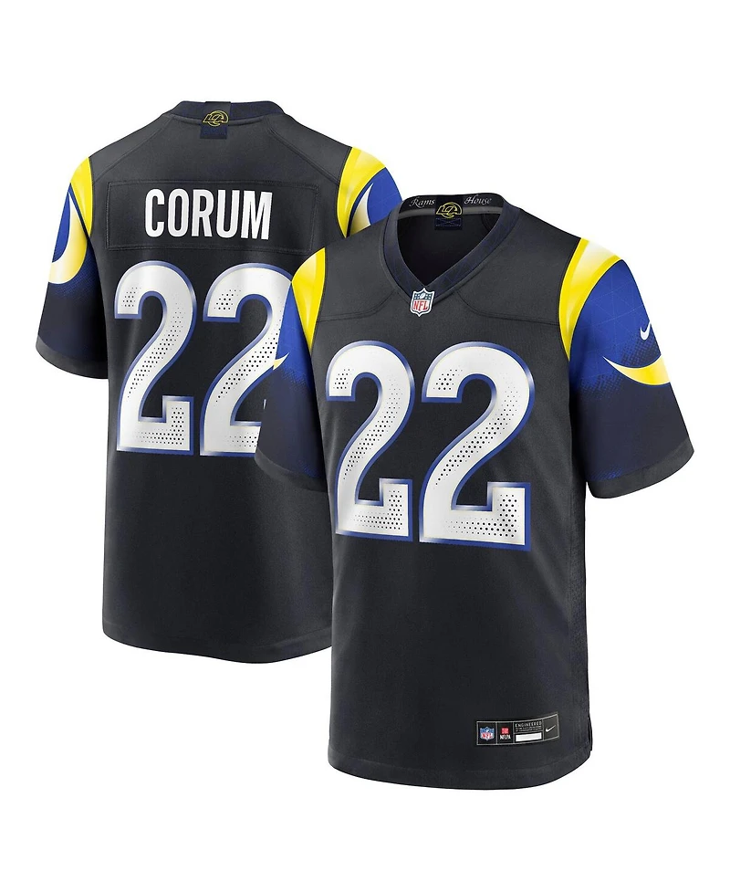 Nike Men's Blake Corum Midnight Blue Los Angeles Rams 2025 Rivalries Collection Game Jersey