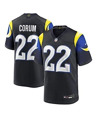 Nike Men's Blake Corum Midnight Blue Los Angeles Rams 2025 Rivalries Collection Game Jersey