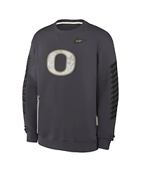 Nike Men's Anthracite Oregon Ducks Shoe Duck Fleece Sweatshirt