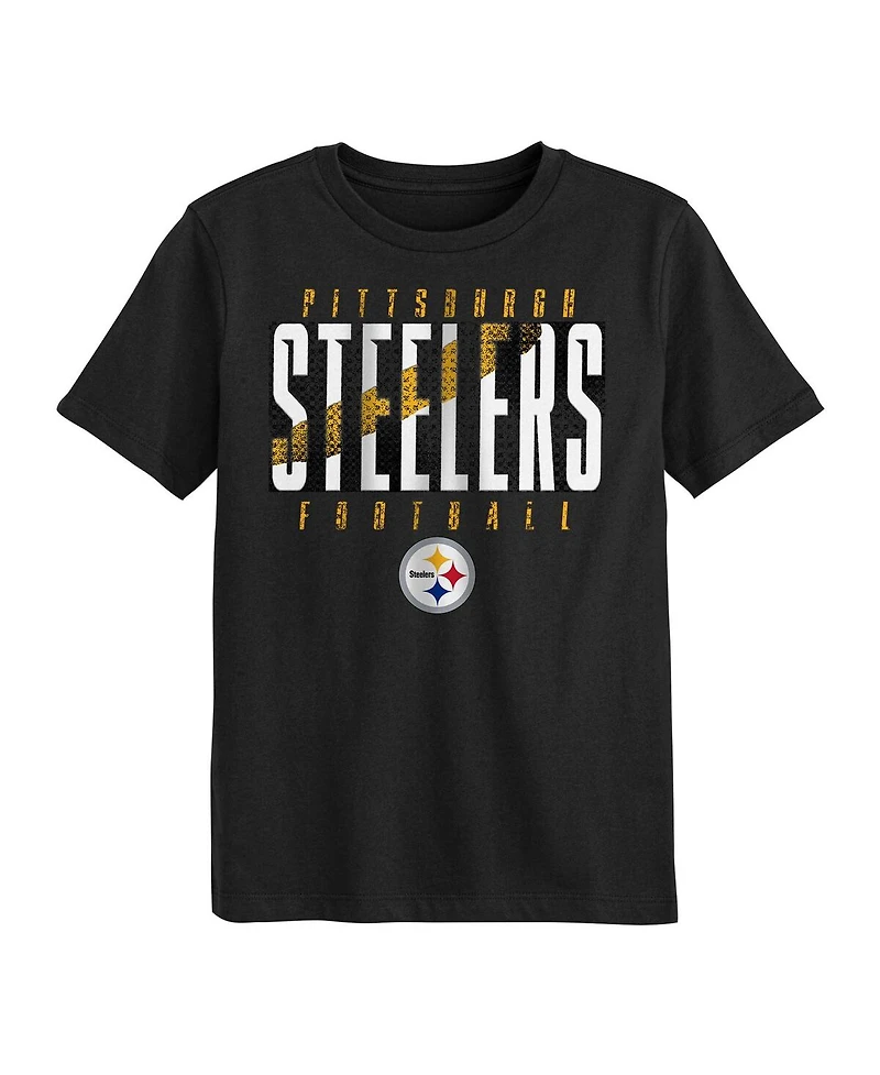 Outerstuff Preschool Black Pittsburgh Steelers Posterize T-Shirt