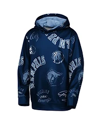 Outerstuff Big Boys and Girls Navy Memphis Grizzlies Moving Violation Hoodie