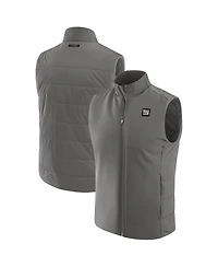 J. Palmer Men's Graphite New York Giants Front Office Full-Zip Vest