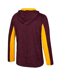 Colosseum Men's Maroon Arizona State Sun Devils Always Sunny Quarter-Zip Hoodie