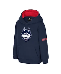 Colosseum Toddler Navy UConn Huskies Big Logo Volume Fleece Pullover Hoodie