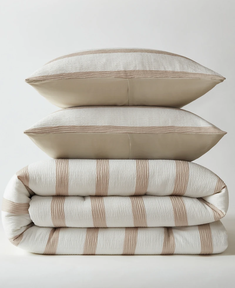 510 Design Merritt Yarn-Dyed Striped 3-Pc. Comforter Set, King/California King