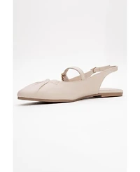 Forever & Always Shoes Britney Leather Closed-Toe Sandal (Women)