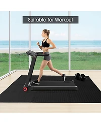 Hongge 12 Piece Puzzle Interlocking Flooring Mat with Waterproof Anti-Slip Surface