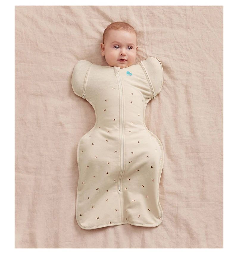 Love To Dream Baby Transition Bag Sleep Sack - Cotton Fleece 1.5 Tog Olive Large (19-24lbs)