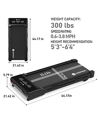 DeerRun Z10 12% Auto Incline Smart Walking Pad Treadmill with remote control