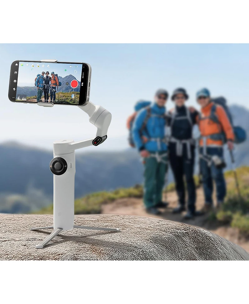 Insta360 Flow 2 3-Axis Ai-Powered Smartphone Gimbal, Stone Gray