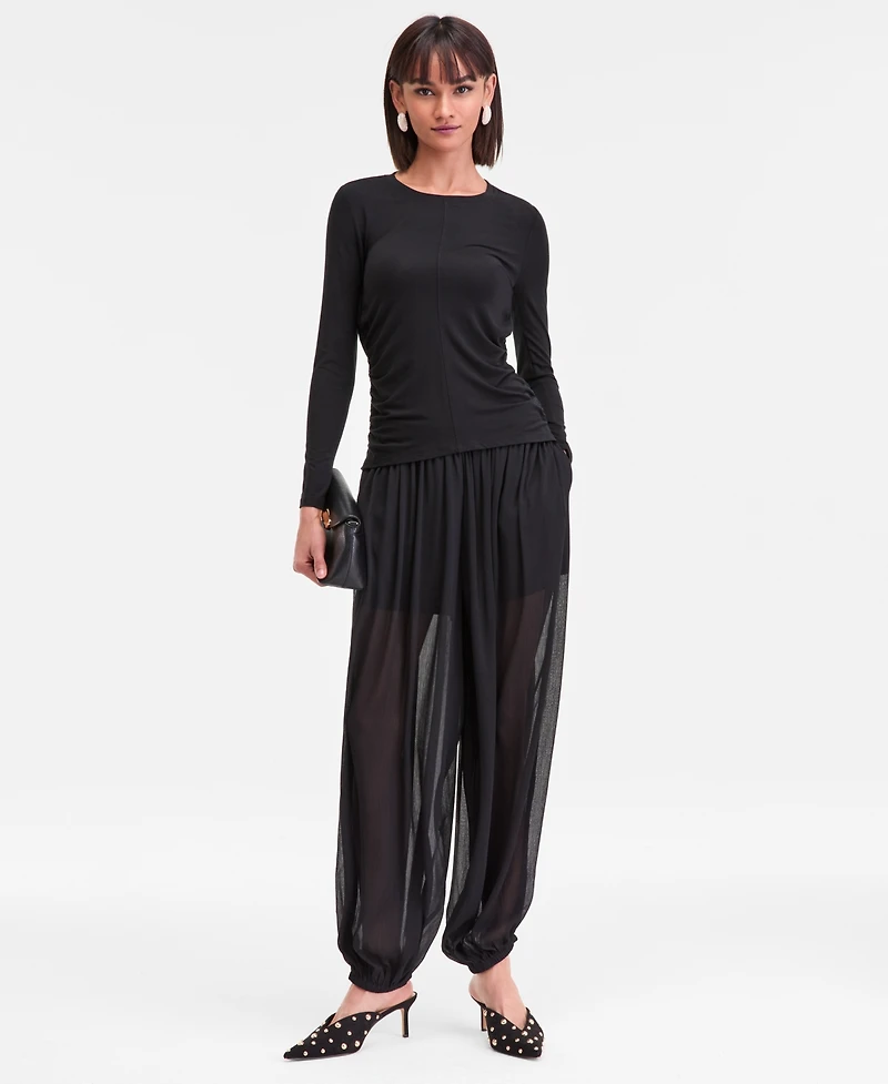 I.n.c. International Concepts Women's Long-Sleeve Layering Top, Macy's Exclusive
