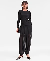 I.n.c. International Concepts Women's Long-Sleeve Layering Top, Macy's Exclusive