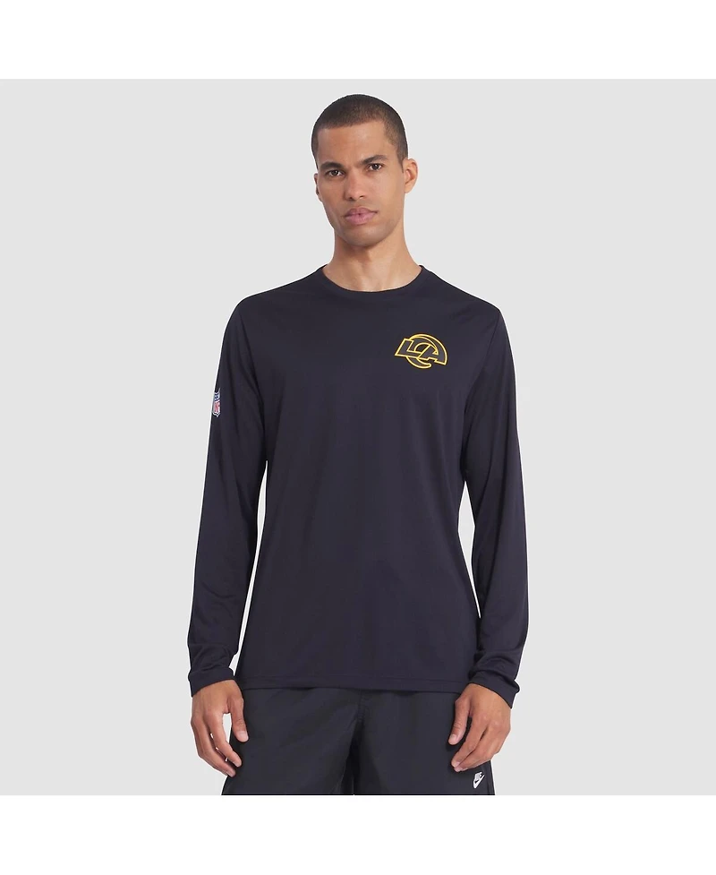Nike Men's Midnight Blue Los Angeles Rams 2025 Rivalries Collection Sideline Legend Dri-fit Long Sleeve T-Shirt