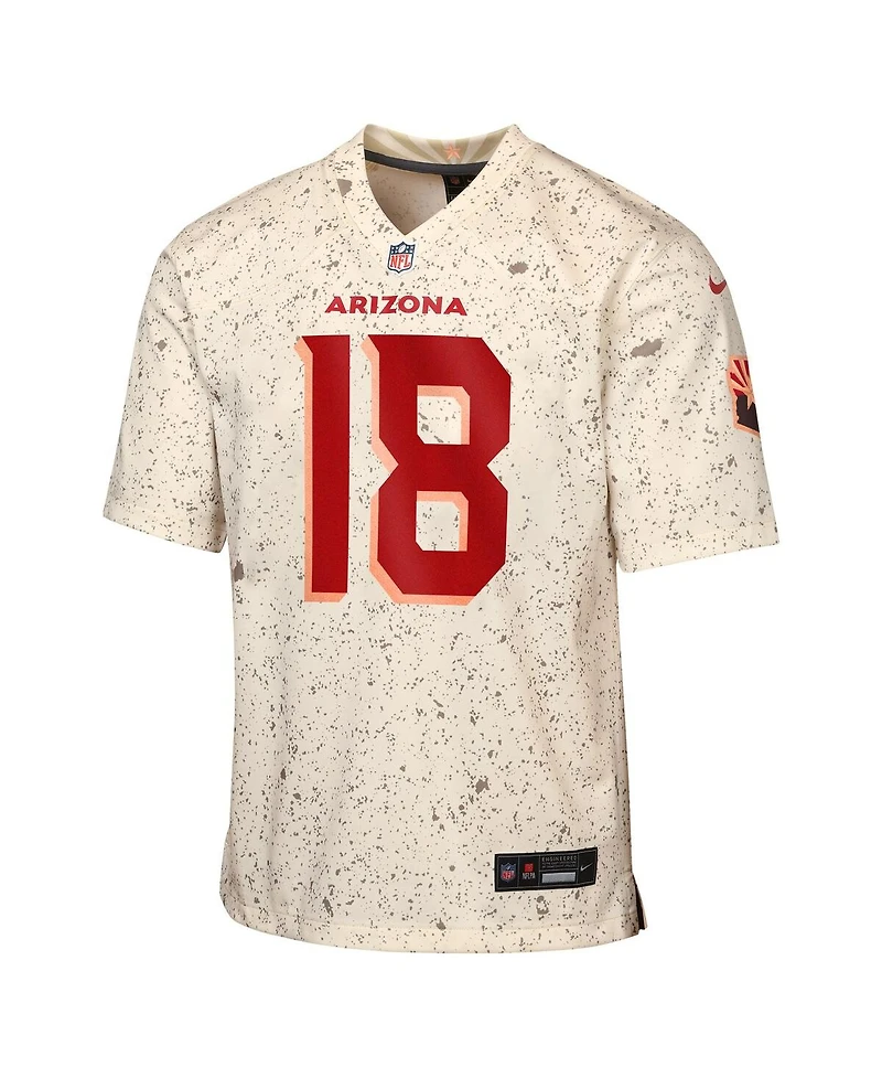 Nike Big Boys and Girls Marvin Harrison Jr. Natural Arizona Cardinals 2025 Rivalries Collection Game Jersey