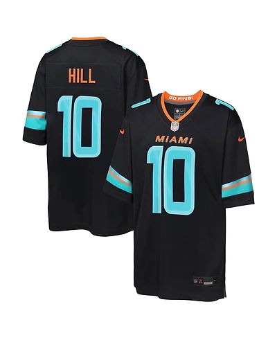 Nike Big Boys and Girls Tyreek Hill Pitch Blue Miami Dolphins 2025 Rivalries Collection Game Jersey