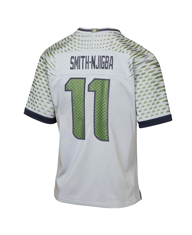 Nike Big Boys and Girls Jaxon Smith-Njigba Wolf Gray Seattle Seahawks 2025 Rivalries Collection Game Jersey