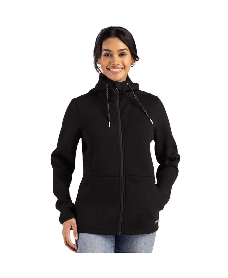 Cutter & Buck Roam Epic Comfort Recycled Womens Full Zip Hooded Jacket