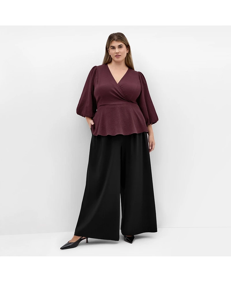 City Chic Women's Celina Peplum Top