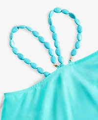 I.n.c. International Concepts Women's Asymmetric Beaded-Strap Top, Exclusively at Macy's