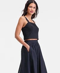 I.n.c. International Concepts Women's Pintuck-Pleat Cropped Tank, Macy's Exclusive