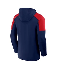 Fanatics Men's Navy Columbus Blue Jackets Meta Game Transitional Pullover Hoodie