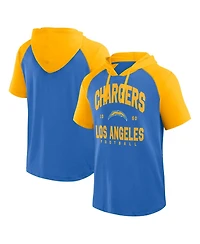 Logo Athletic Men's Powder Blue Los Angeles Chargers Prime Hoodie T-Shirt