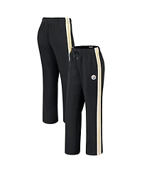 Wear by Erin Andrews Women's Black Pittsburgh Steelers color block Straight Leg Pants
