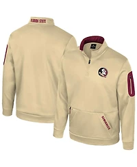Colosseum Men's Gold Florida State Seminoles Mainframe Quarter-Zip Fleece Jacket