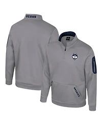 Colosseum Men's Gray UConn Huskies Mainframe Quarter-Zip Fleece Jacket