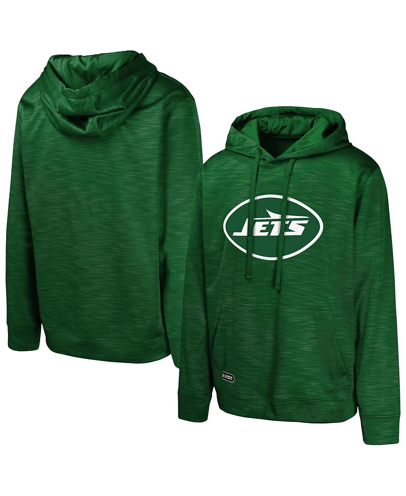 Outerstuff Men's Green New York Jets Streak Fleece Pullover Hoodie