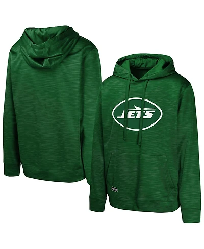 Outerstuff Men's Green New York Jets Streak Fleece Pullover Hoodie