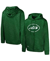 Outerstuff Men's Green New York Jets Streak Fleece Pullover Hoodie