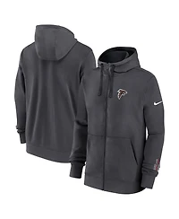 Nike Men's Anthracite Atlanta Falcons Primetime Club Full-Zip Hoodie