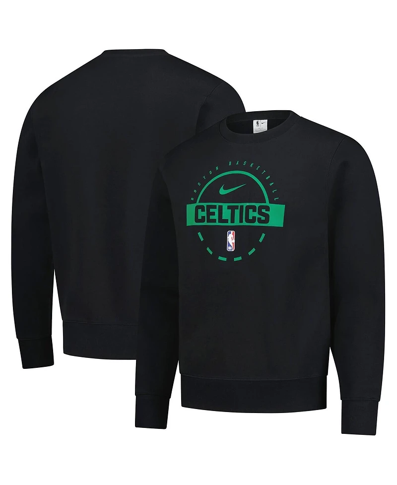 Nike Men's Black Boston Celtics 2025/26 Authentic Practice Club Sweatshirt